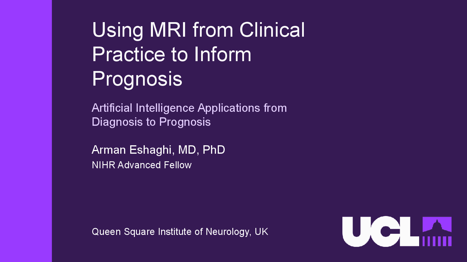 Opening slide for “Using MRI from Clinical Practice to Inform Prognosis” at MSToronto 2026 · Joint ACTRIMS–ECTRIMS Meeting
