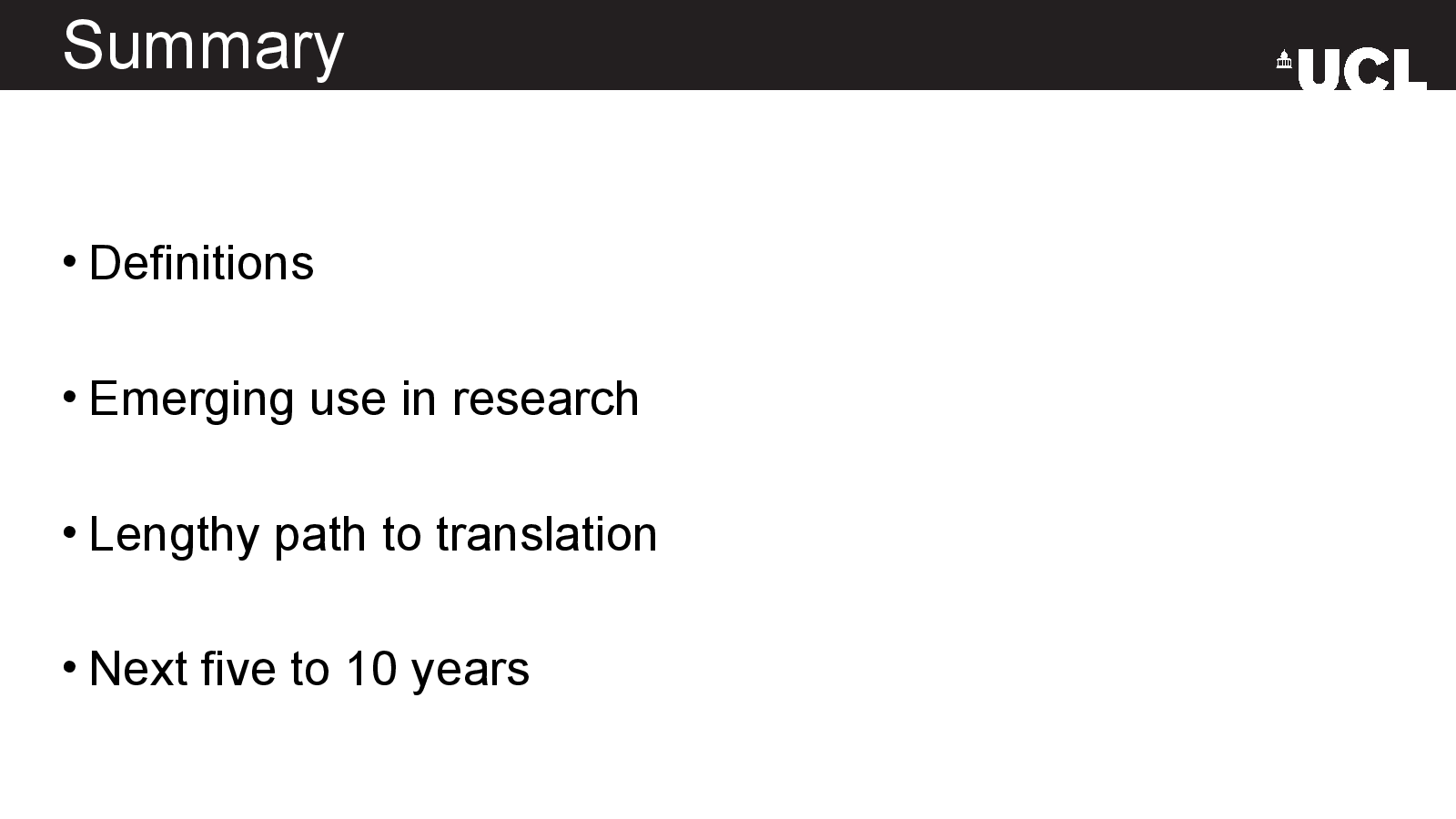 Slide 21: Summary