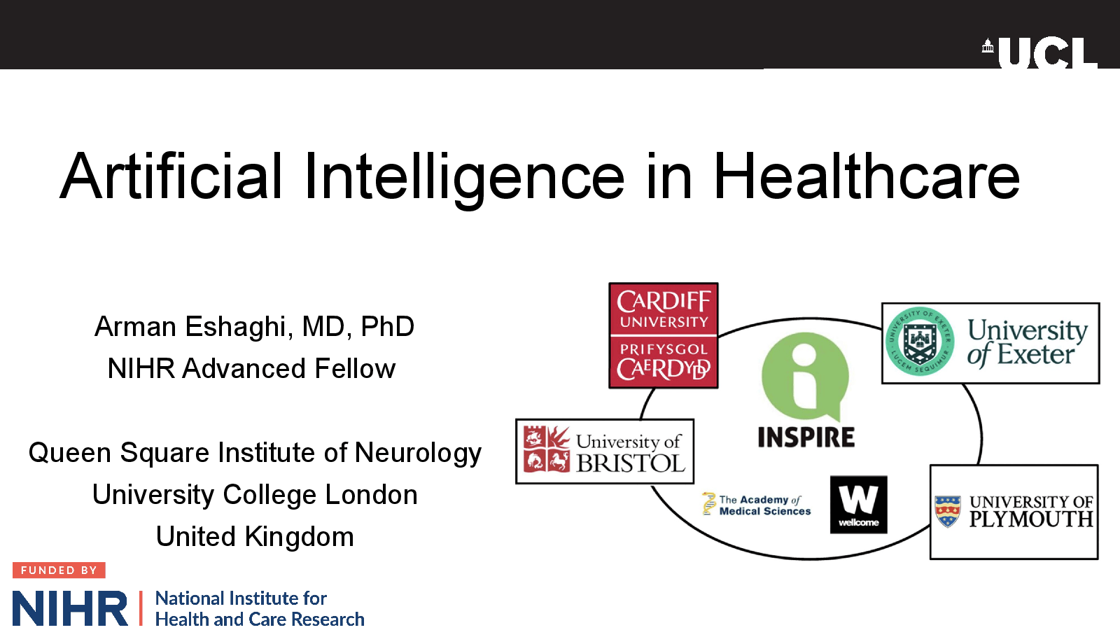 Slide 1: Artificial Intelligence in Healthcare