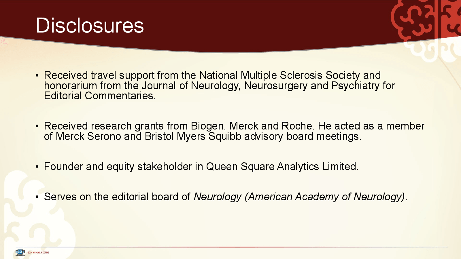 Slide 2: Disclosures
