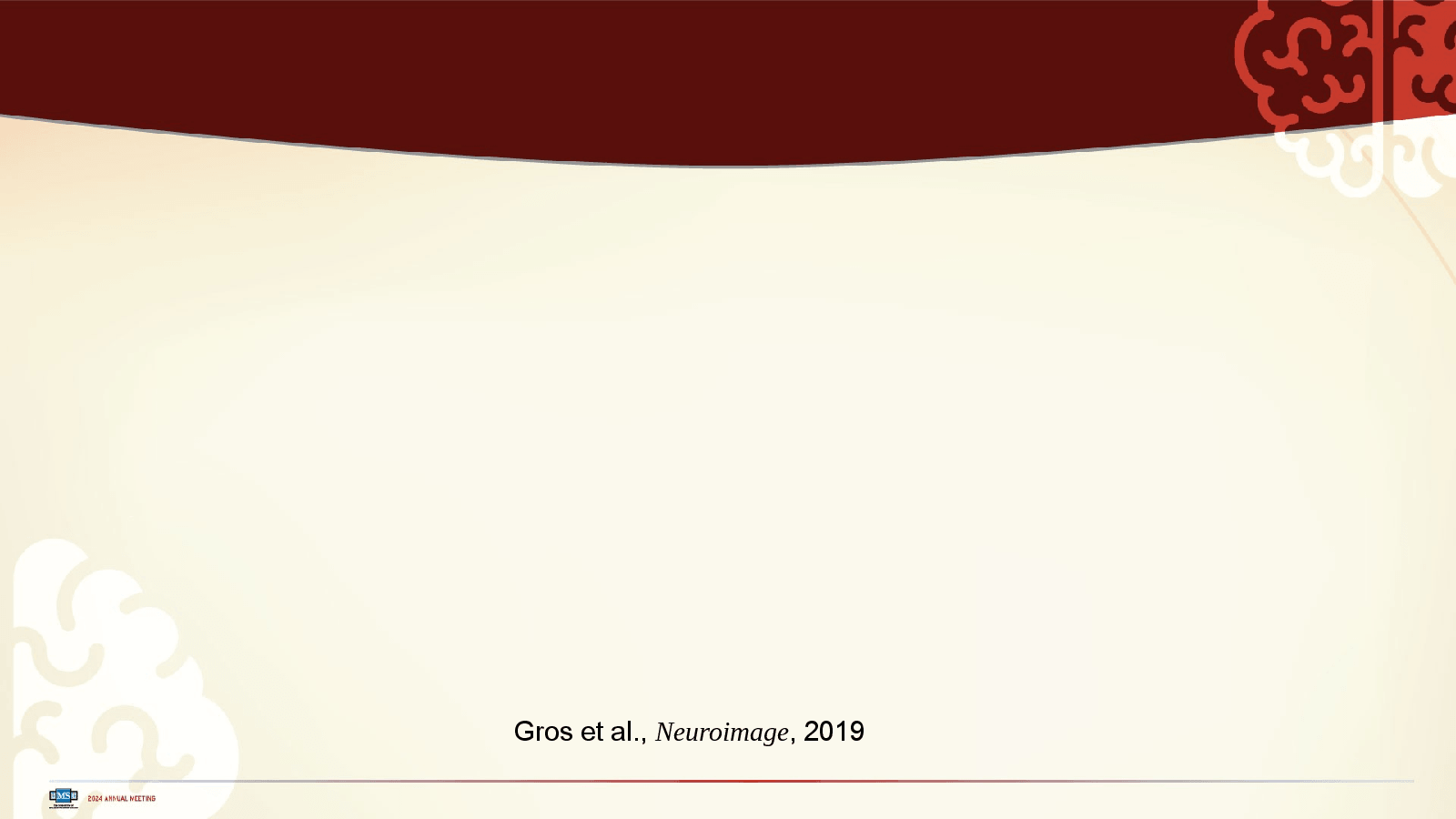 Slide 11: Gros et al., Neuroimage, 2019