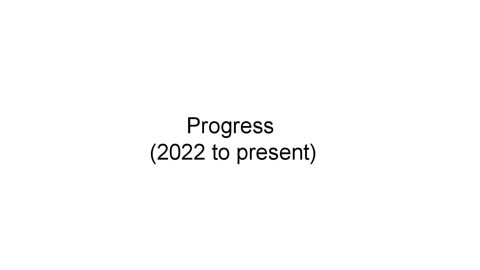 Slide 13: (2022 to present)