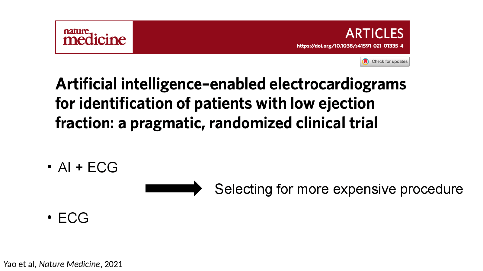 Slide 26: Yao et al, Nature Medicine, 2021