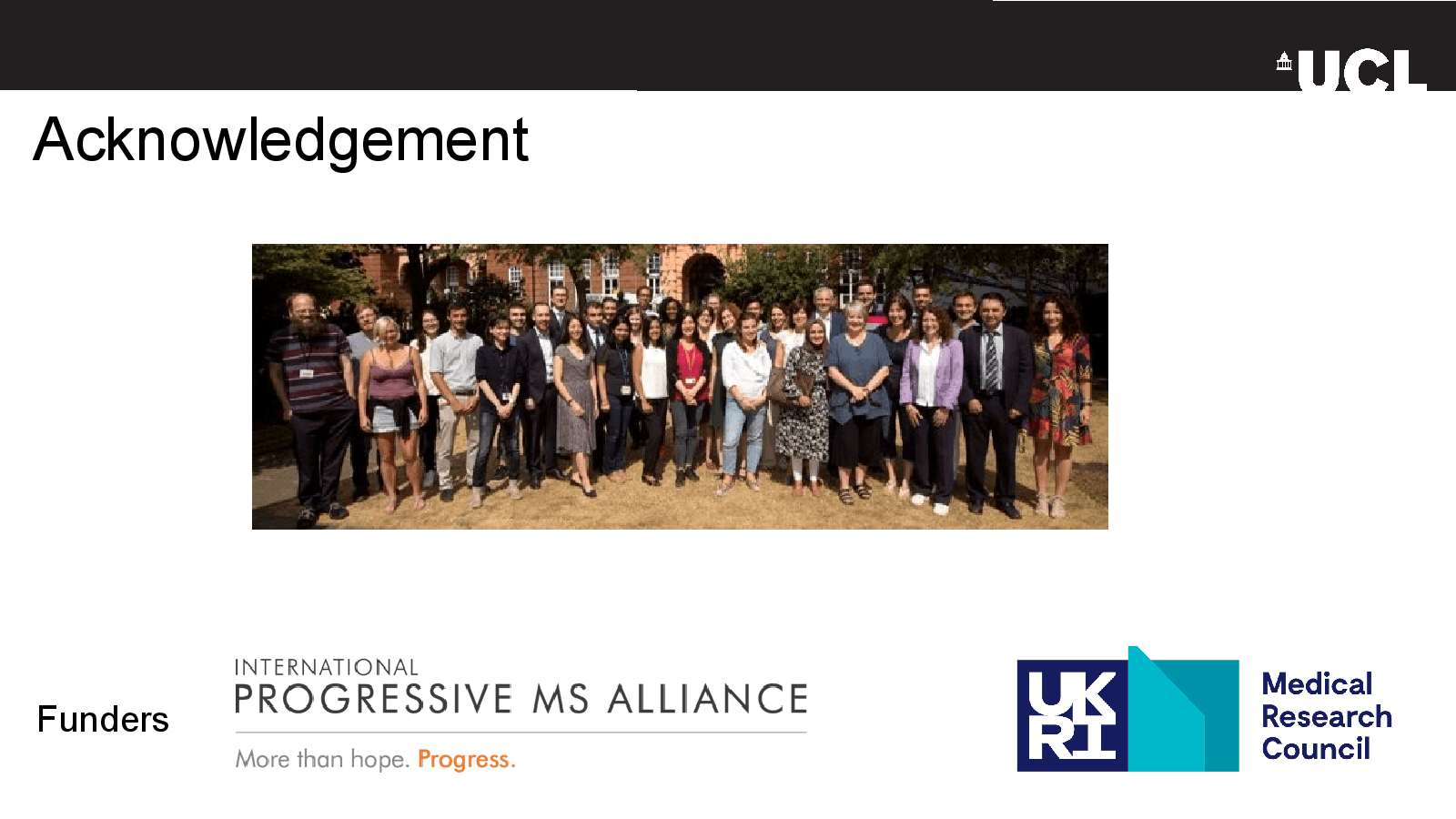 Slide 31: Acknowledgement