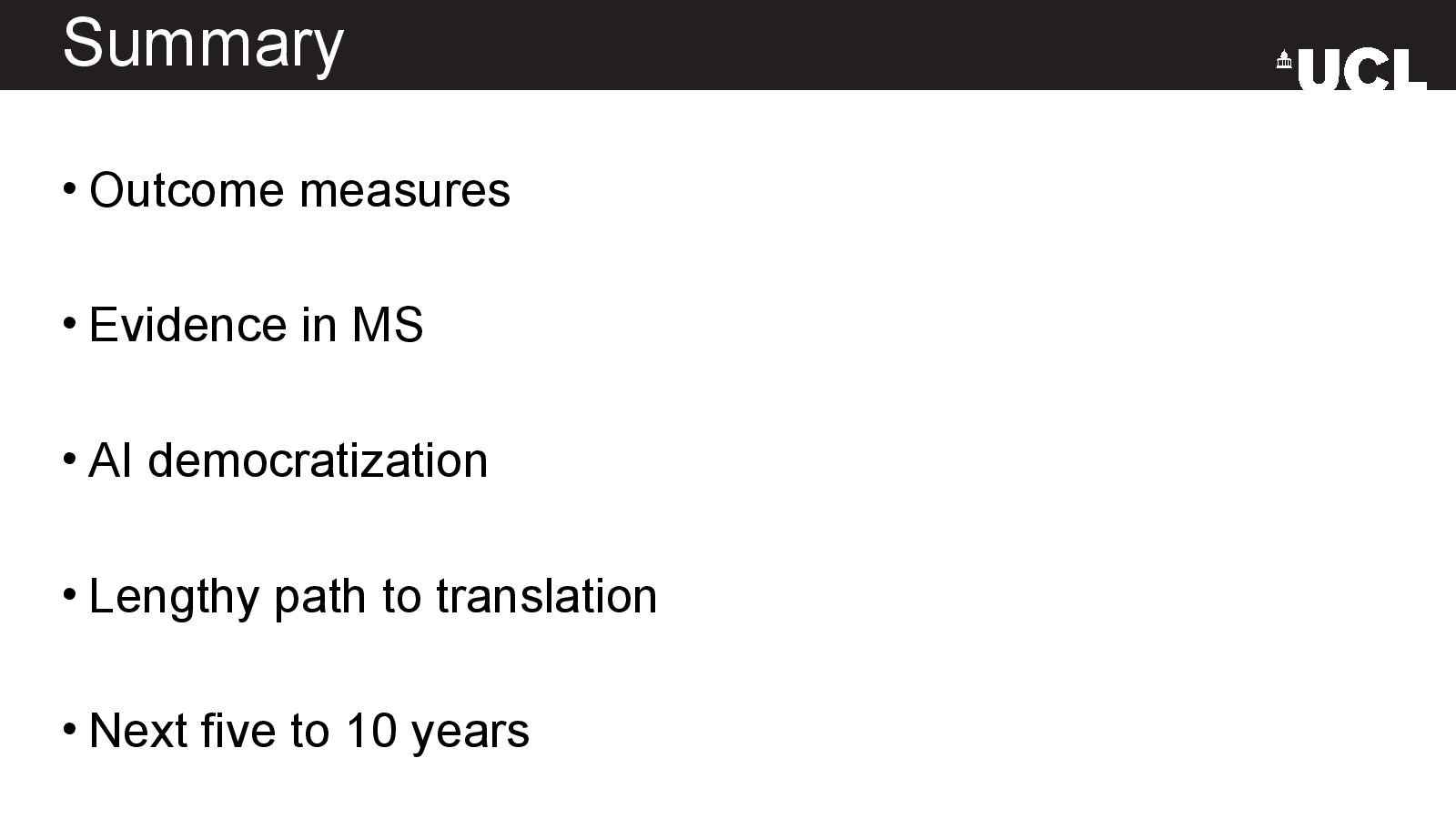 Slide 19: Summary