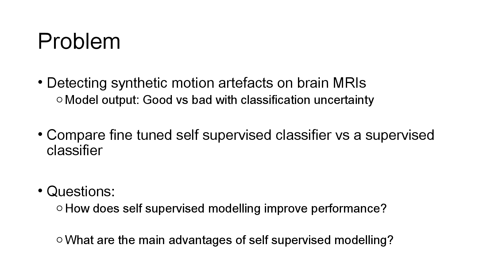 Slide 3: Problem