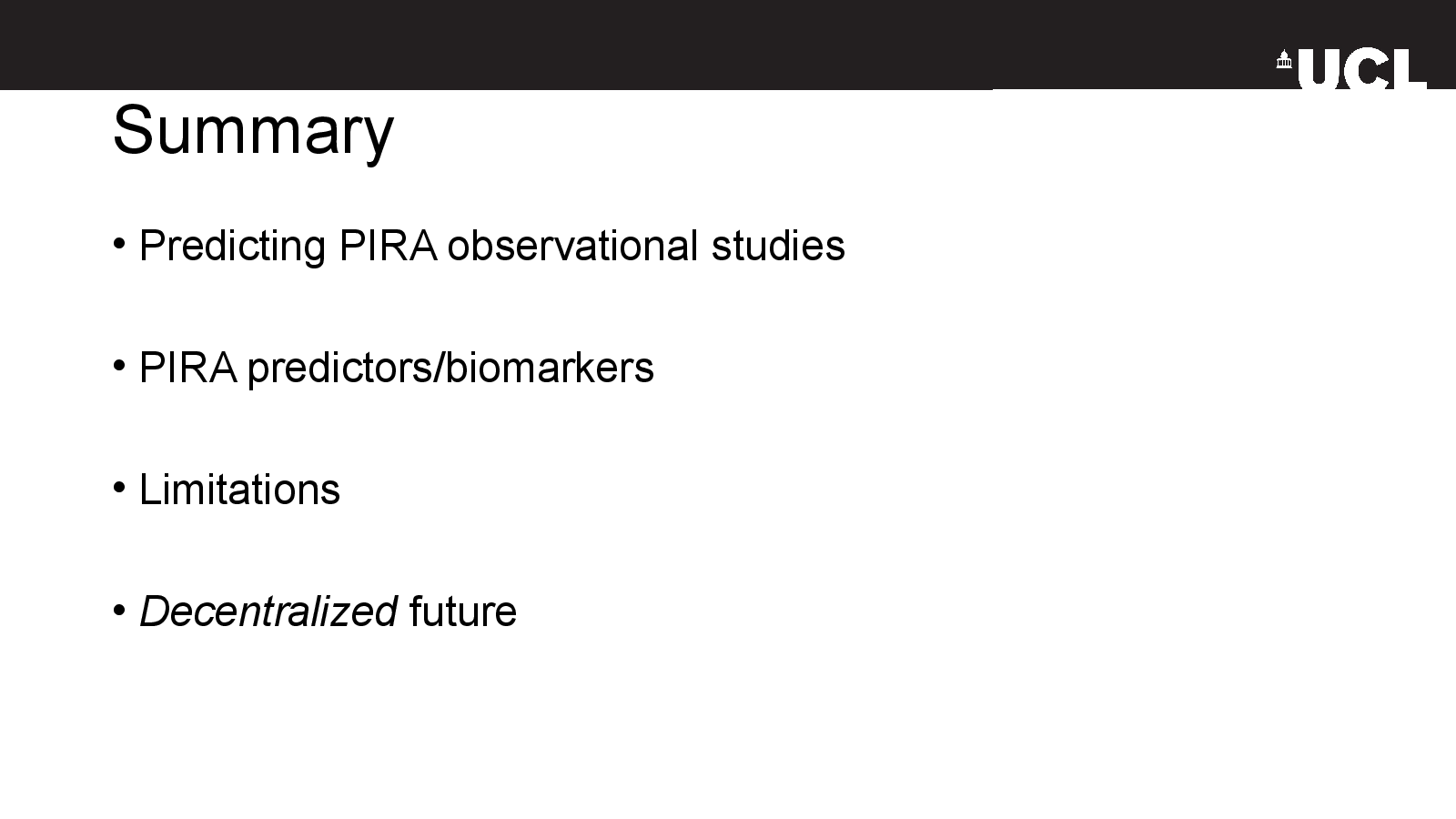 Slide 21: Summary