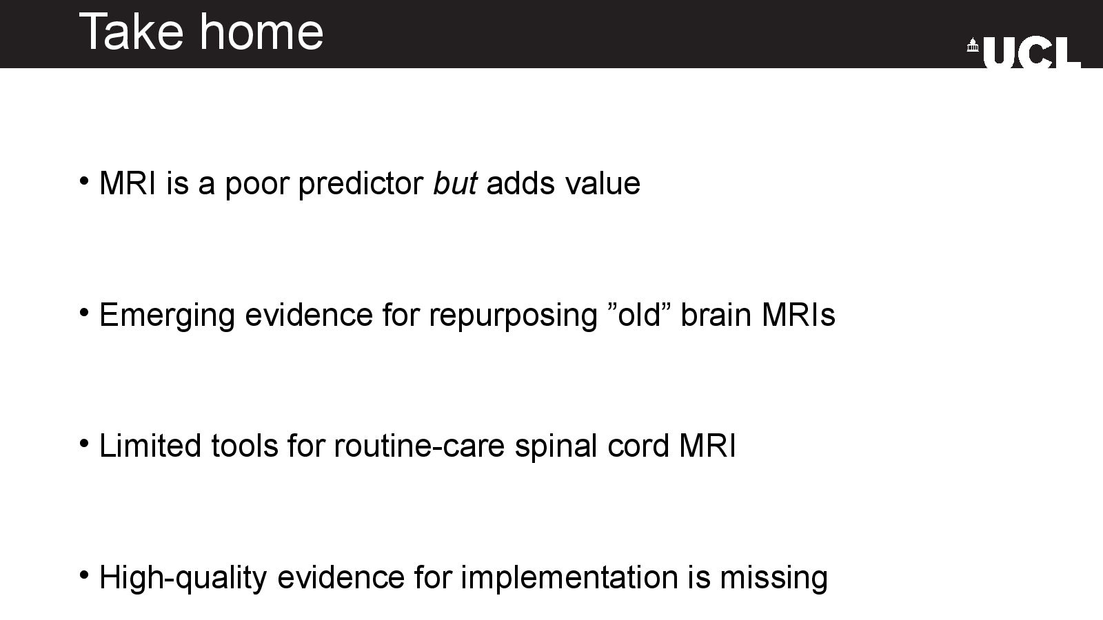 Slide 13: Take home