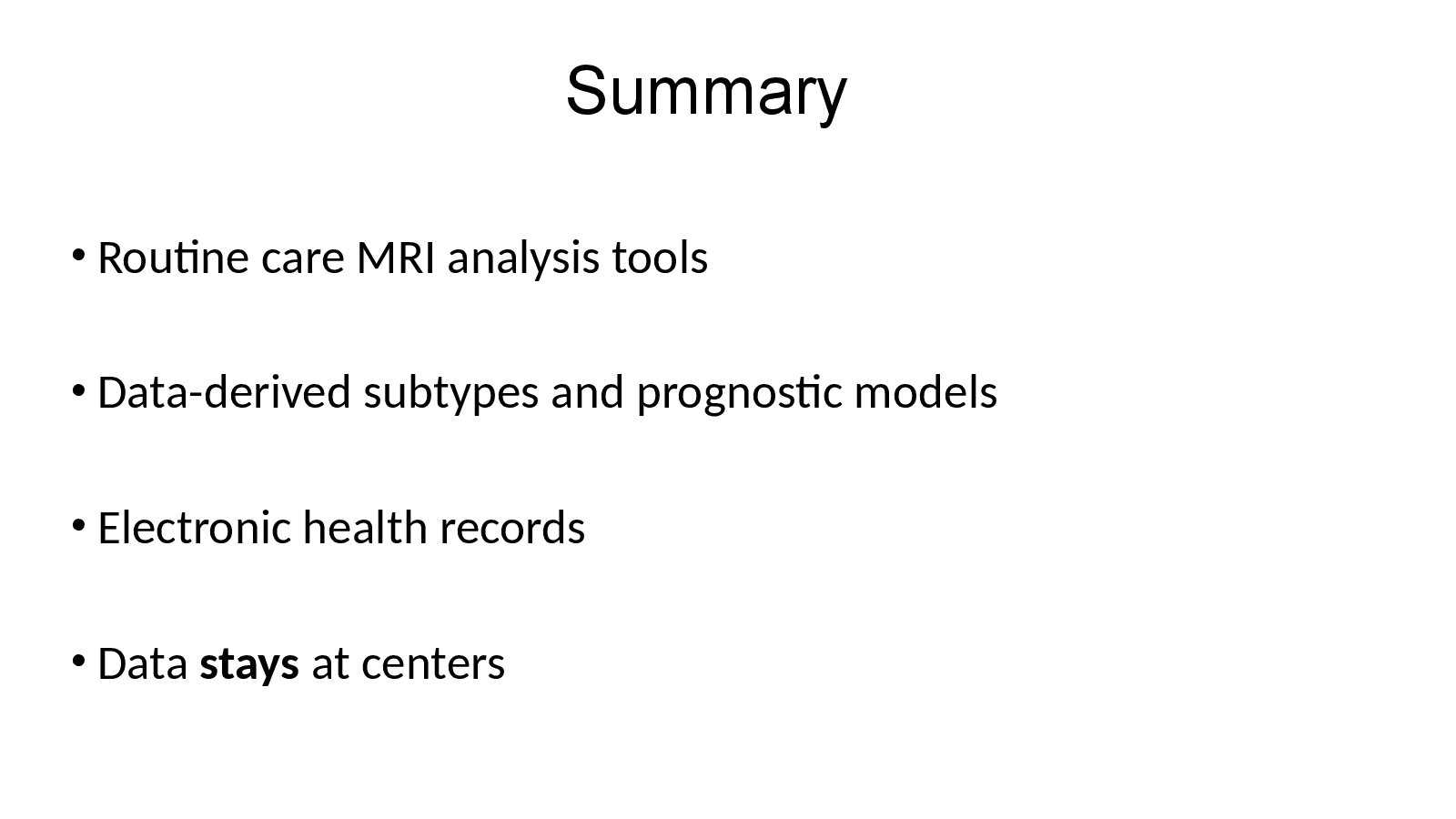 Slide 11: Summary