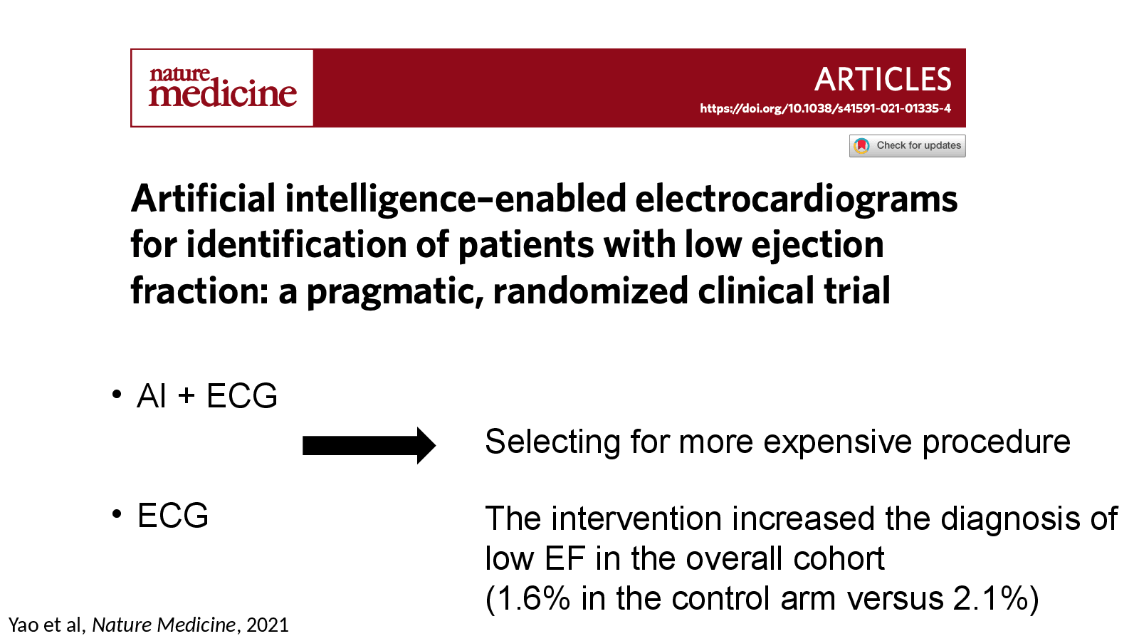 Slide 23: Yao et al, Nature Medicine, 2021