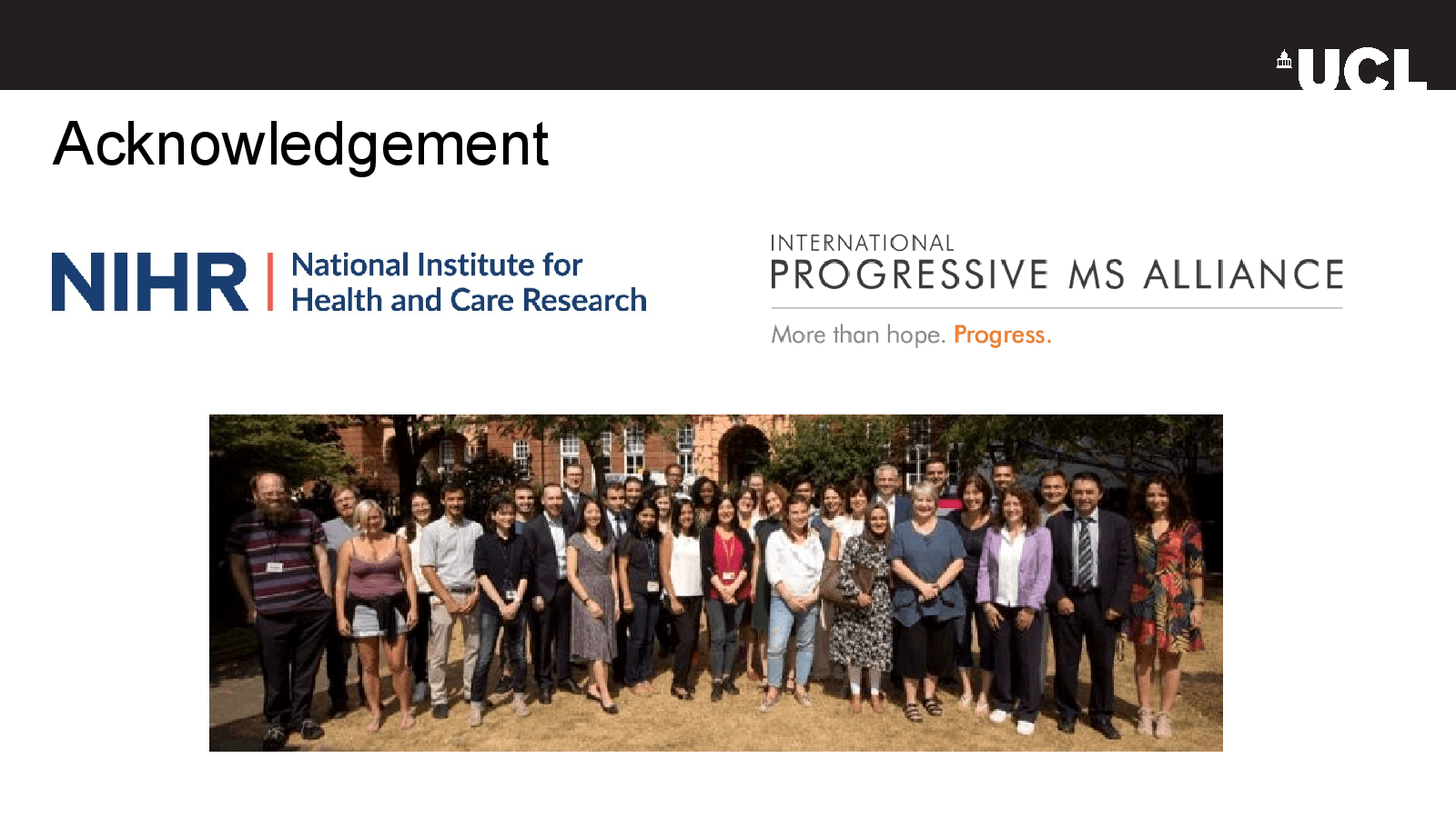 Slide 23: Acknowledgement